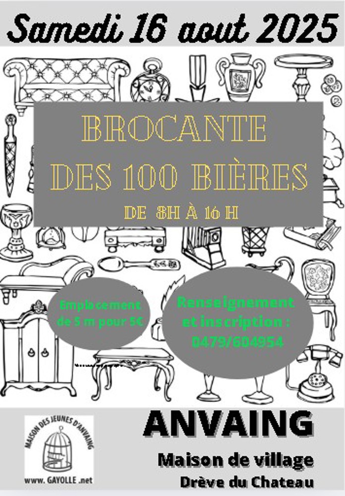 Brocante des 100 bières