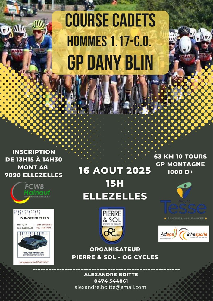 Courses cadets GP Dany Blain