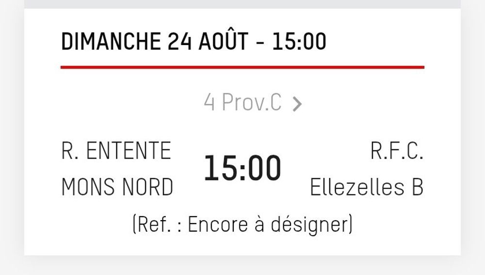 Foot Mons Nord vs Ellezelles B
