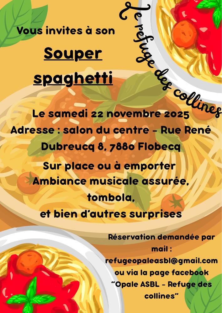 Le Refuge des Collines - souper spaghettis
