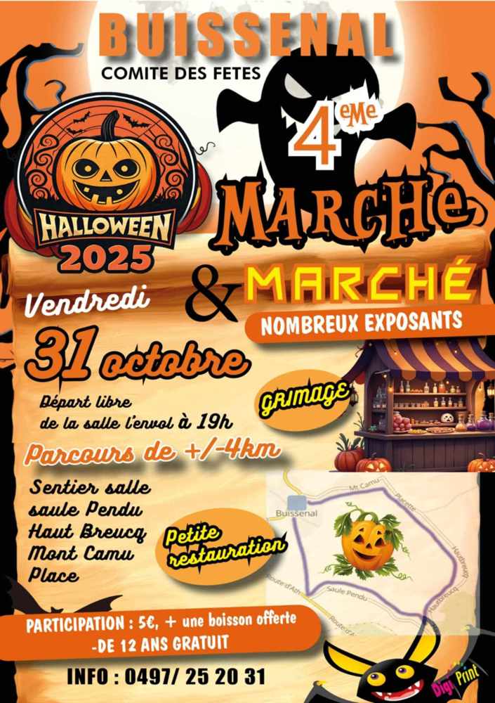 Marche Halloween à Buissenal