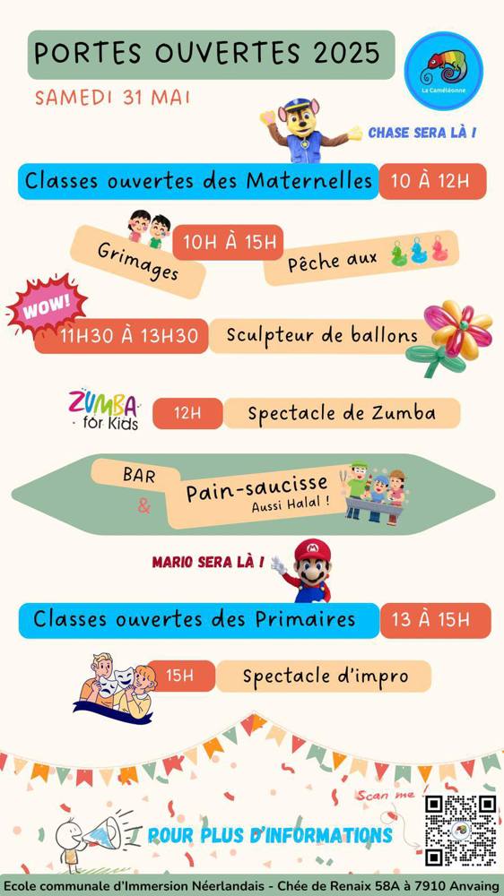 Portes ouvertes à l'école communale d'immersion d'Anvaing