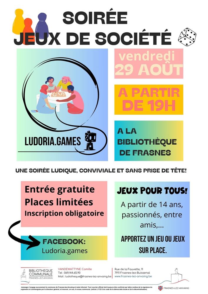 Soirée jeux de société