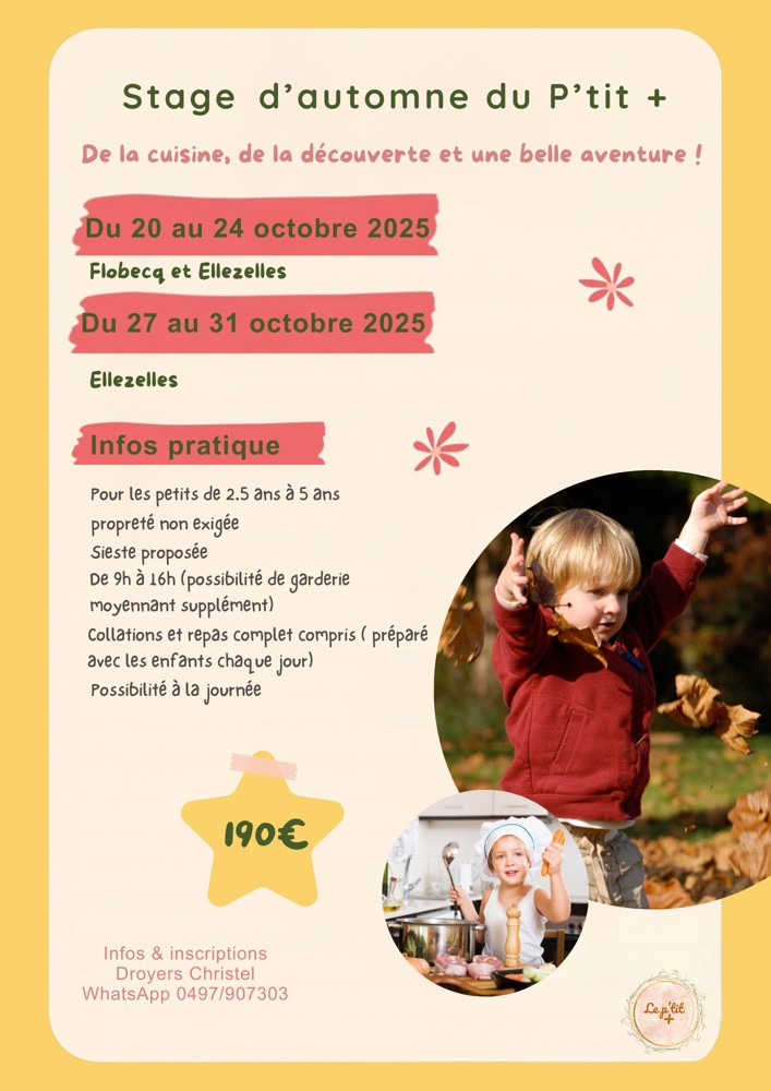Stage d'automne du P'tit +