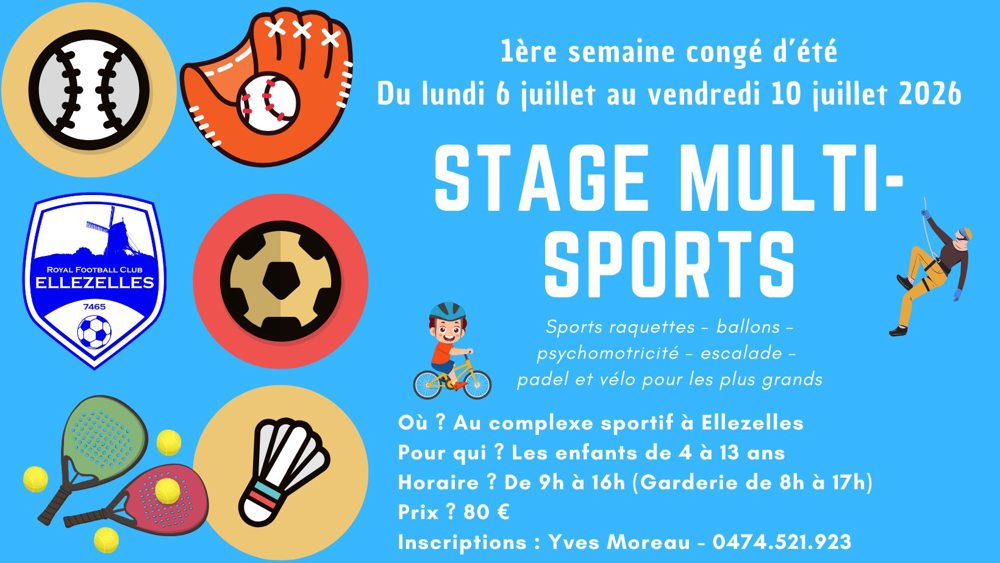 Stage multisports de la RFC Ellezelles